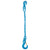 38 inch x 6 foot Pewag Single Leg Chain Sling w Grab & Sling Hooks Grade 120 image 1 of 2