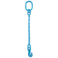 3/8" x 3' - Pewag Single Leg Chain Sling w/ Grab Hook - Grade 120