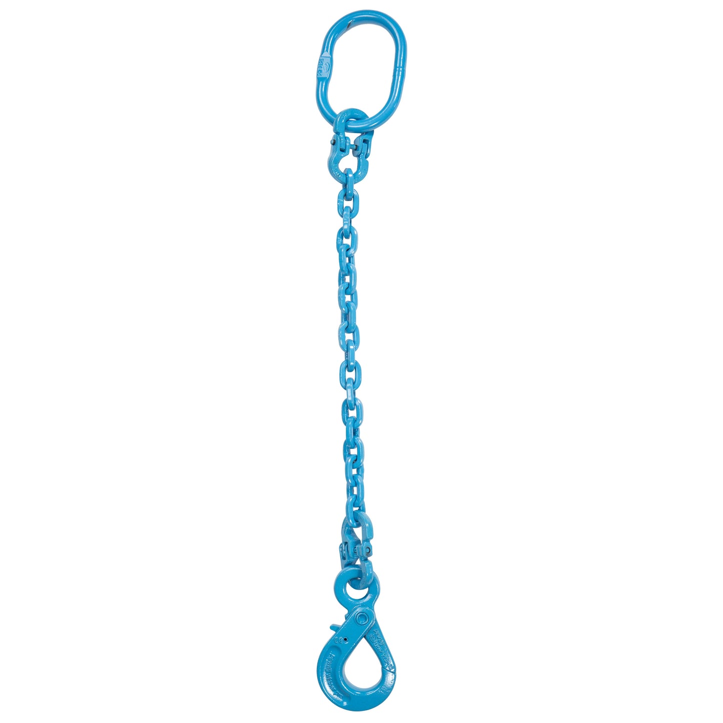 38 inch x 3 foot Pewag Single Leg Chain Sling w SelfLocking Hook Grade 120 image 1 of 2