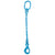 932 inch x 3 foot Pewag Single Leg Chain Sling w SelfLocking Hook Grade 120 image 1 of 2