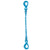 12 inch x 20 foot Pewag Single Leg Chain Sling w SelfLocking & SelfLocking Hooks Grade 120 image 1 of 2