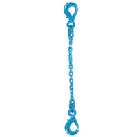 3/8" x 3' - Pewag Single Leg Chain Sling w/ Self-Locking & Self-Locking Hooks - Grade 120