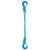932 inch x 10 foot Pewag Single Leg Chain Sling w Sling & Sling Hooks Grade 120 image 1 of 2