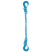 932 inch x 3 foot Pewag Single Leg Chain Sling w Sling & Sling Hooks Grade 120 image 1 of 2