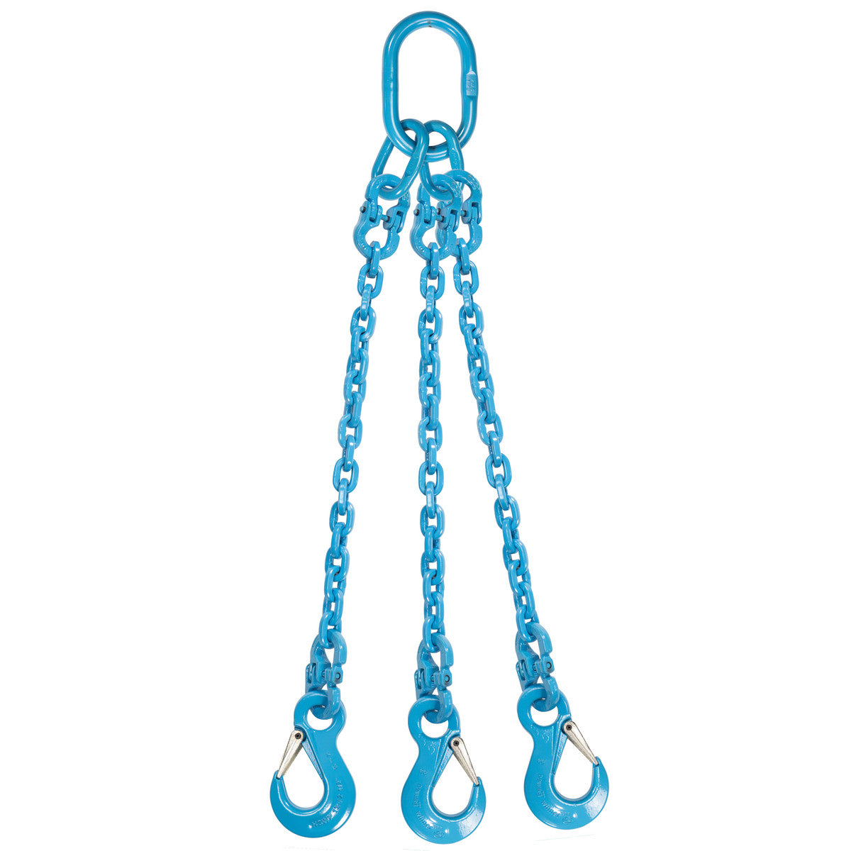1/2" x 3' - Pewag 3 Leg Chain Sling w/ Sling Hooks - Grade 120