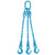 38 inch x 6 foot Pewag 3 Leg Chain Sling w Sling Hooks Grade 120 image 1 of 2