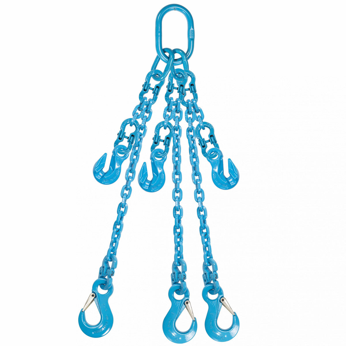 3/8" x 20' - Pewag  Adjustable 3 Leg Chain Sling w/ Sling Hooks - Grade 120