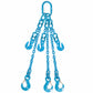 3/8" x 5' - Pewag  Adjustable 3 Leg Chain Sling w/ Sling Hooks - Grade 120