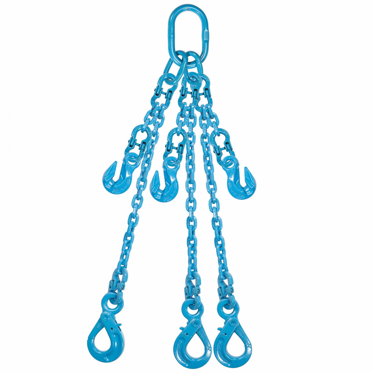 1/2" x 5' - Pewag  Adjustable 3 Leg Chain Sling w/ Self-Locking Hooks - Grade 120