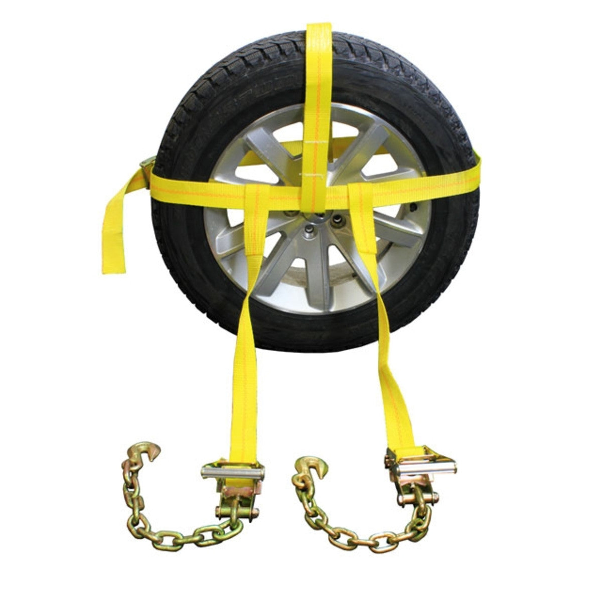Side Mount Wheel Net W Cam Buckle & 2 Ratchets and Chain Extensions image 1 of 9