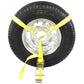 Side Mount Wheel Net with Ratchet and Flat Hook