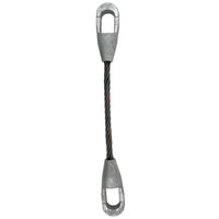 1 inch x 6 foot Closed and Closed Spelter Socket Wire Rope Sling image 1 of 4