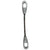 58 inch x 4 foot Closed and Closed Spelter Socket Wire Rope Sling image 1 of 4