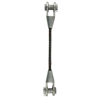 1 inch x 5 foot Open and Open Spelter Socket Wire Rope Sling image 1 of 3