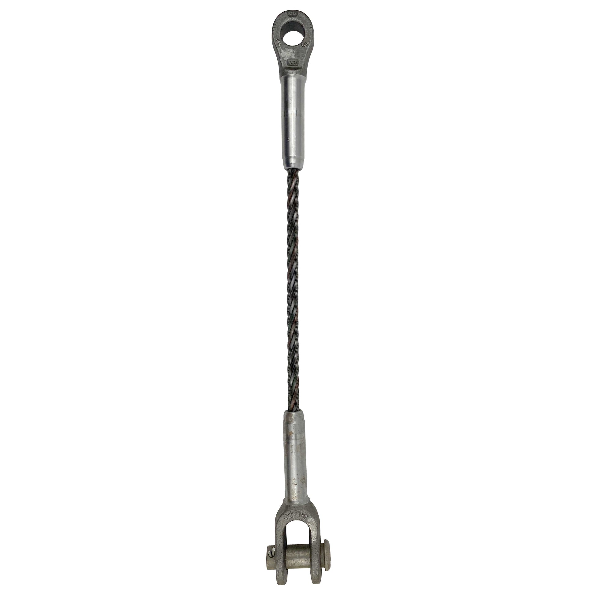 38 inch x 3 foot Open and Closed Swage Socket Wire Rope Sling image 1 of 5