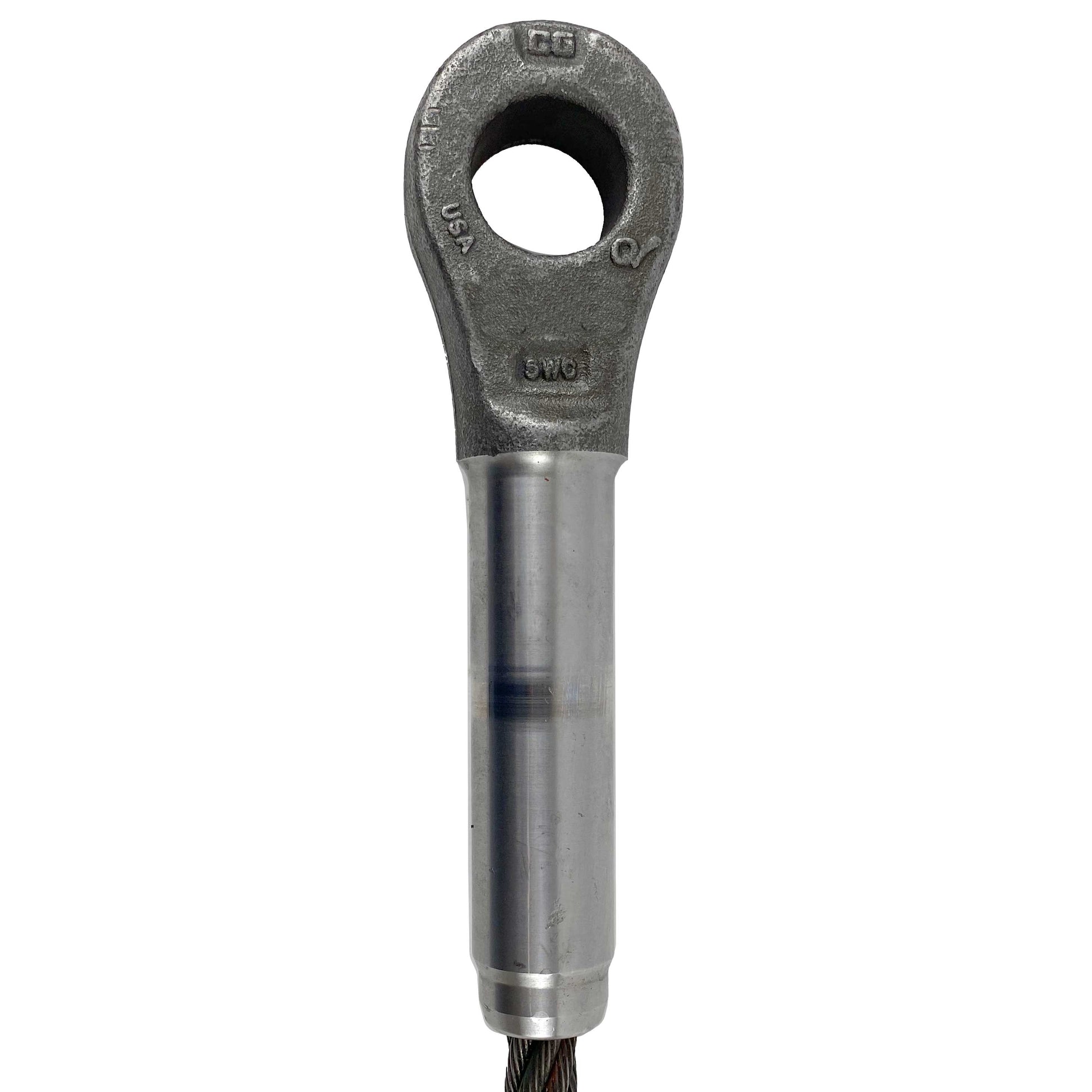 138 inch x 8 foot Open and Closed Swage Socket Wire Rope Sling image 2 of 5