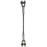 118 inch x 5 foot Open and Open Swage Socket Wire Rope Sling image 1 of 3