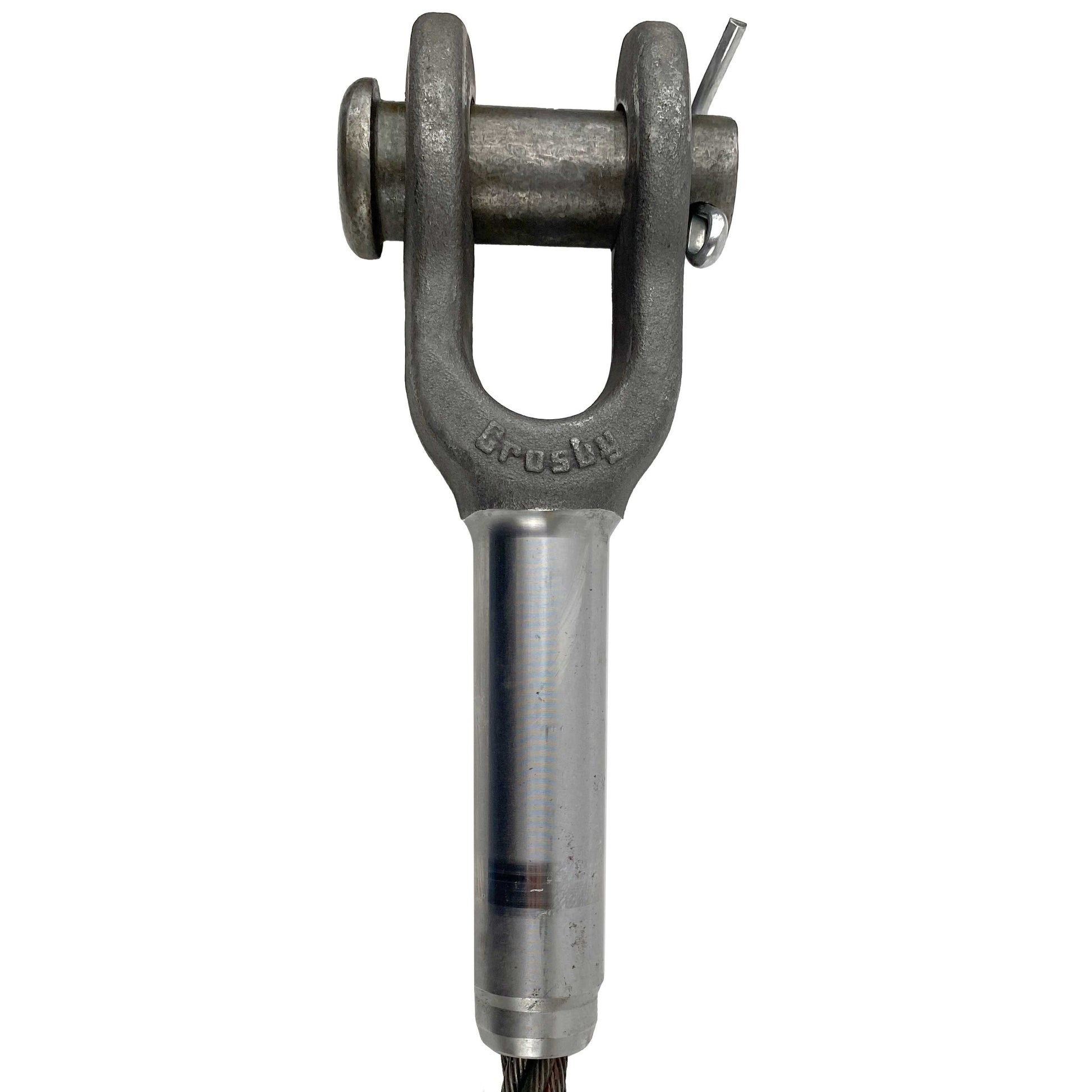 516 inch x 2 foot Open and Open Swage Socket Wire Rope Sling image 2 of 3