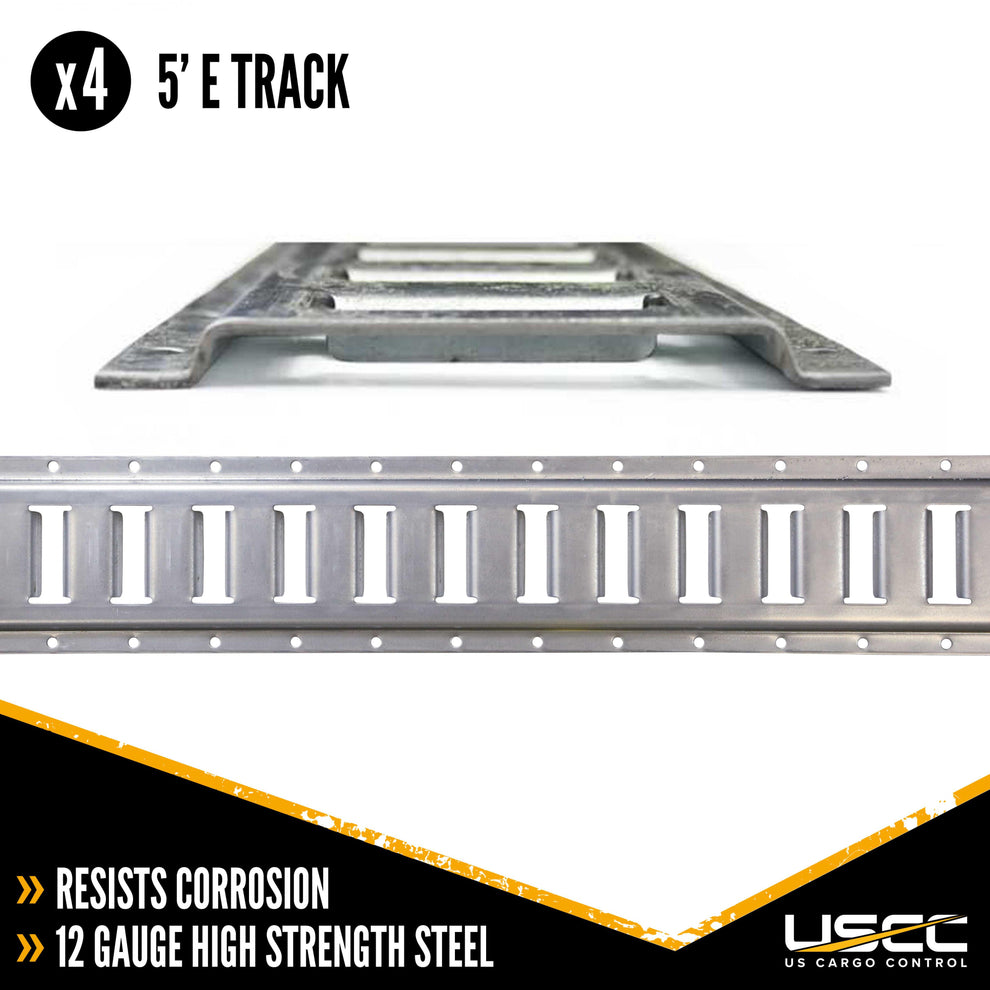 Horizontal E Track Shelving Kit