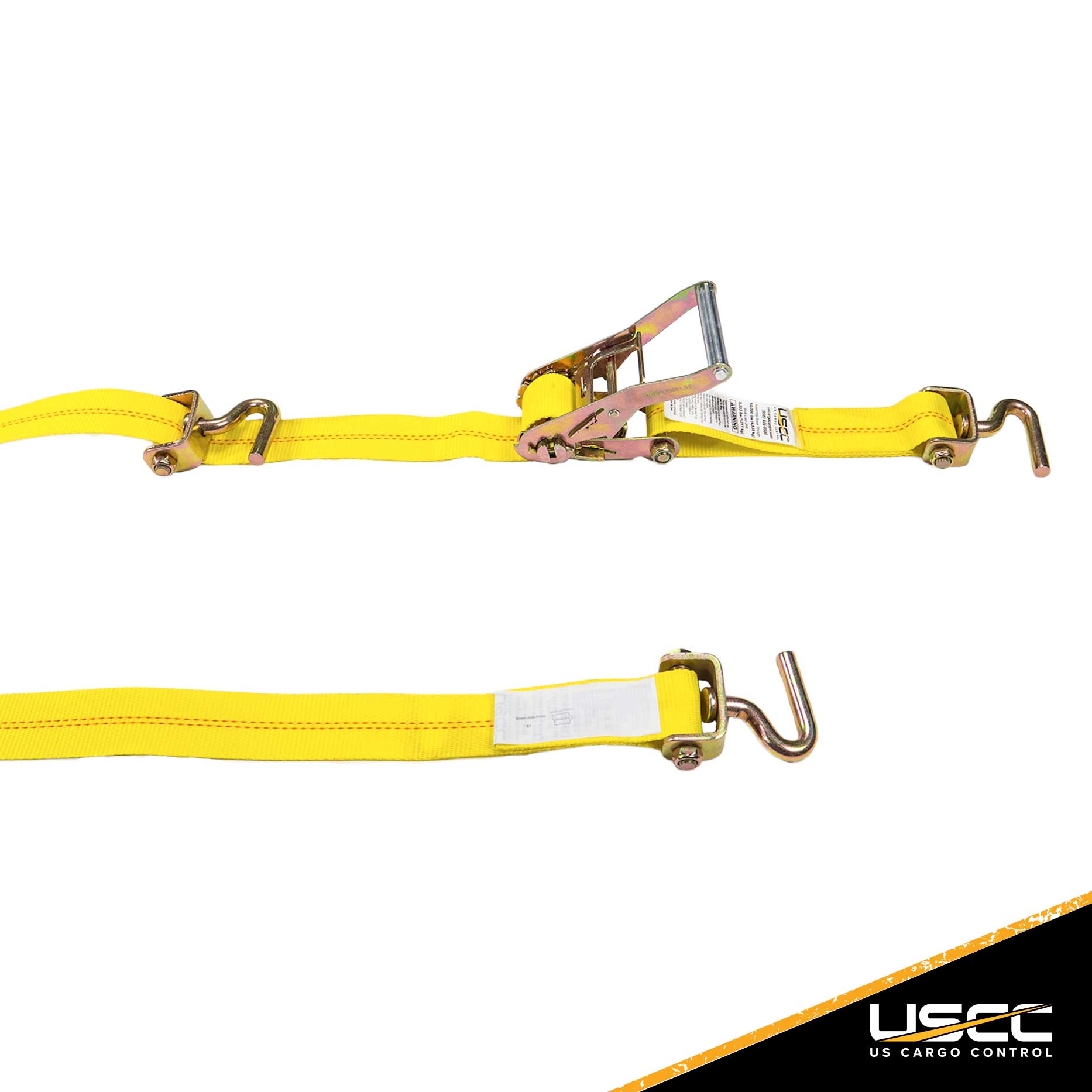 Wheel Strap w 3 Swivel J Hooks with 90 degree hook angle & Ratchet image 4 of 9