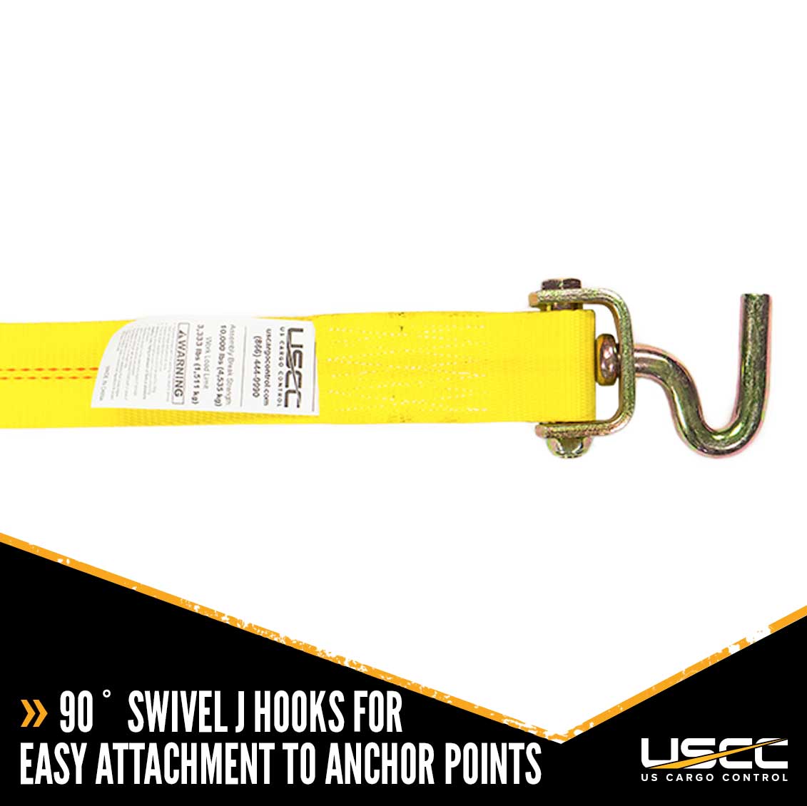 Wheel Strap with Swivel Hooks and Adjustable Rubber Blocks image 4 of 10