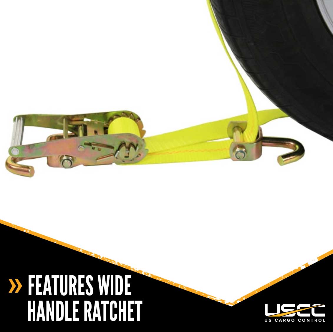 Wheel Strap with Swivel Hooks & Ratchet image 3 of 9