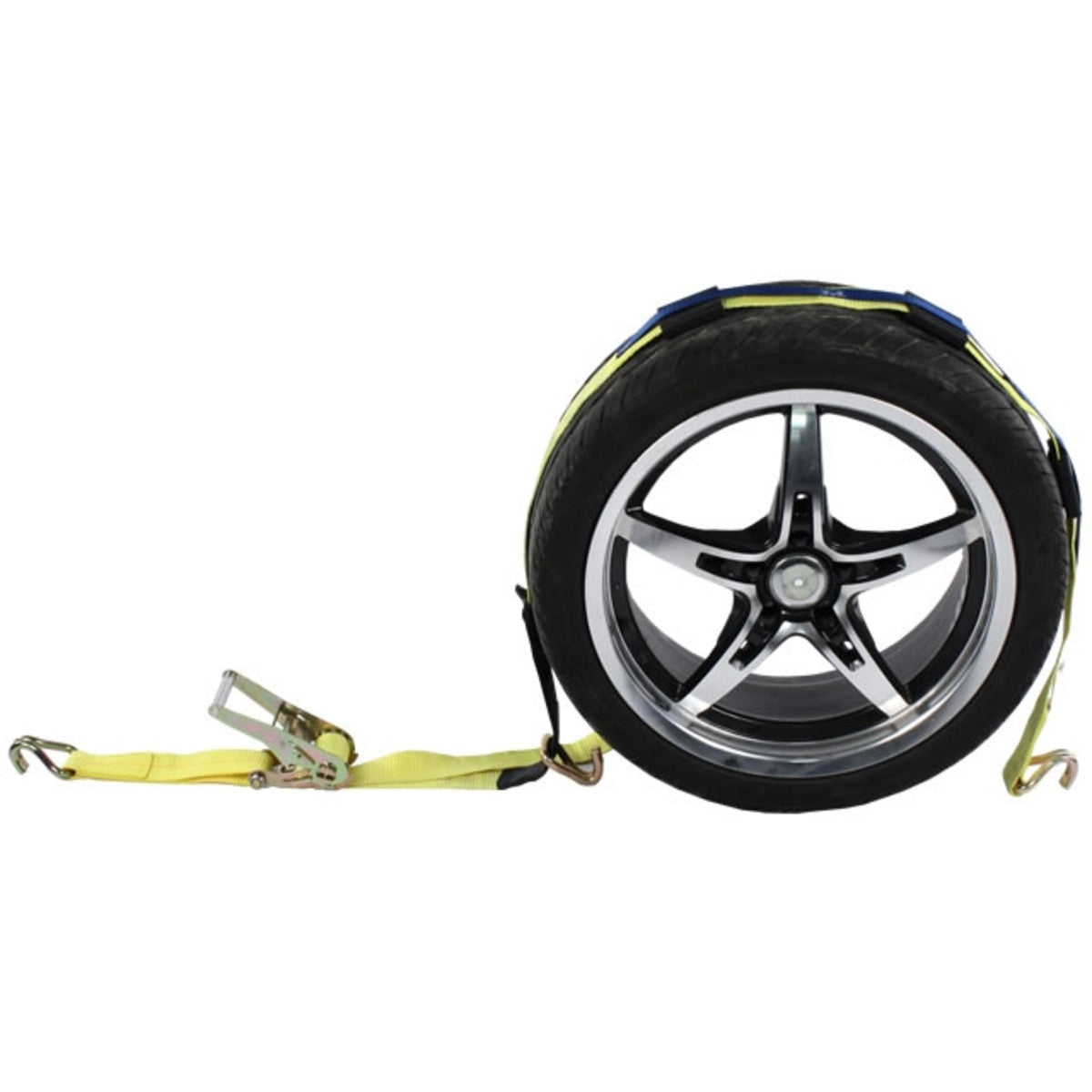 2 inch x 11 foot Car Carrier Ratchet Strap w Wire Hooks & 3 Rubber Cleats 4 Pack image 2 of 9