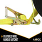 Wheel Strap with Wire Hooks & Adjustable Rubber Blocks & Ratchet image 3 of 8