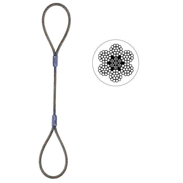 3/8 Wire Rope Sling - Thimble Eye