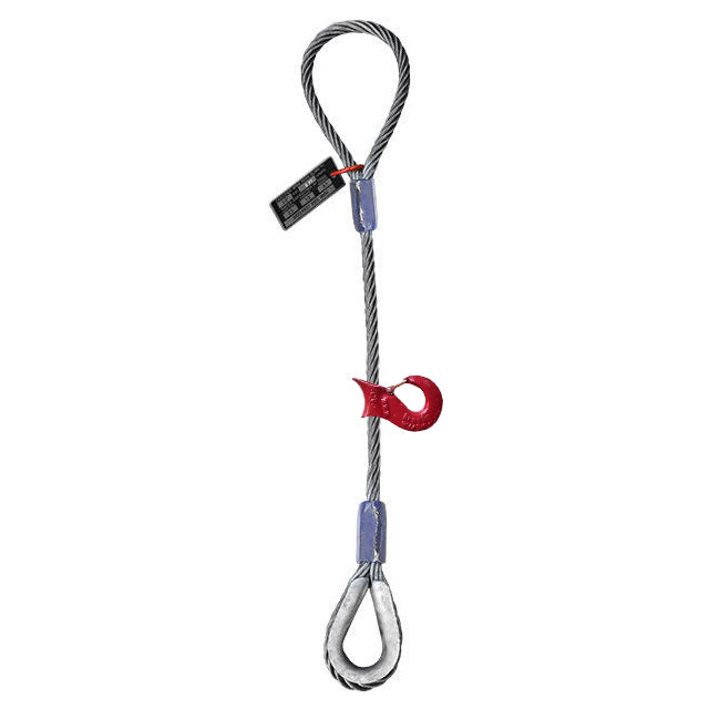 Wire Rope Sling - Sliding Choker  - 1" x 10' - Domestic