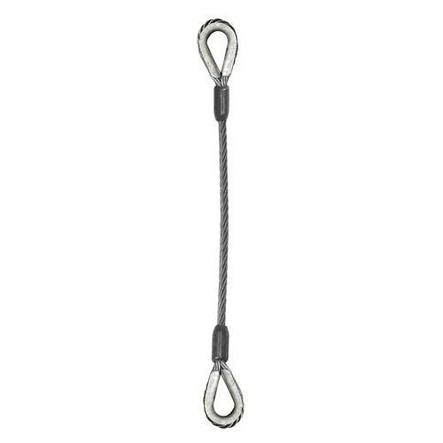 Wire Rope Sling - Single Leg Thimble and Thimble - 1/2 x 10