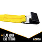 Yellow Adjustable Tow Dolly Strap with 2 Top Strap and Flat Hook image 4 of 7