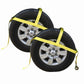 Yellow Adjustable Tow Dolly Strap with 2 Top Strap and Twisted Snap Hook 2 pack image 1 of 8