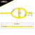 Yellow Adjustable Tow Dolly Strap with 2 Top Strap and Twisted Snap Hook image 3 of 7