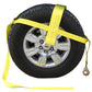 Yellow Adjustable Tow Dolly Strap with 4 Top Strap and Twisted Snap Hook 2 pack image 8 of 8